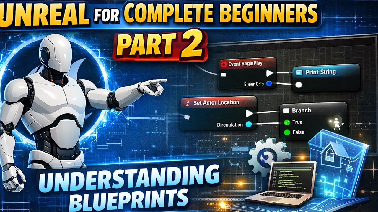 Unreal Engine For COMPLETE BEGINNERS Part 2 - Understanding Blueprints