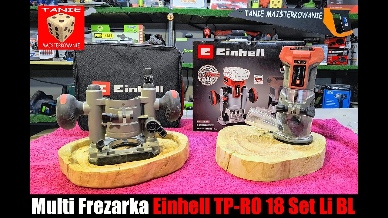 Multifrezarka Einhell TP-RO 18 Set Li BL kontra Twarda Czereśnia czyli Jak Zrobić Miskę z Drewna