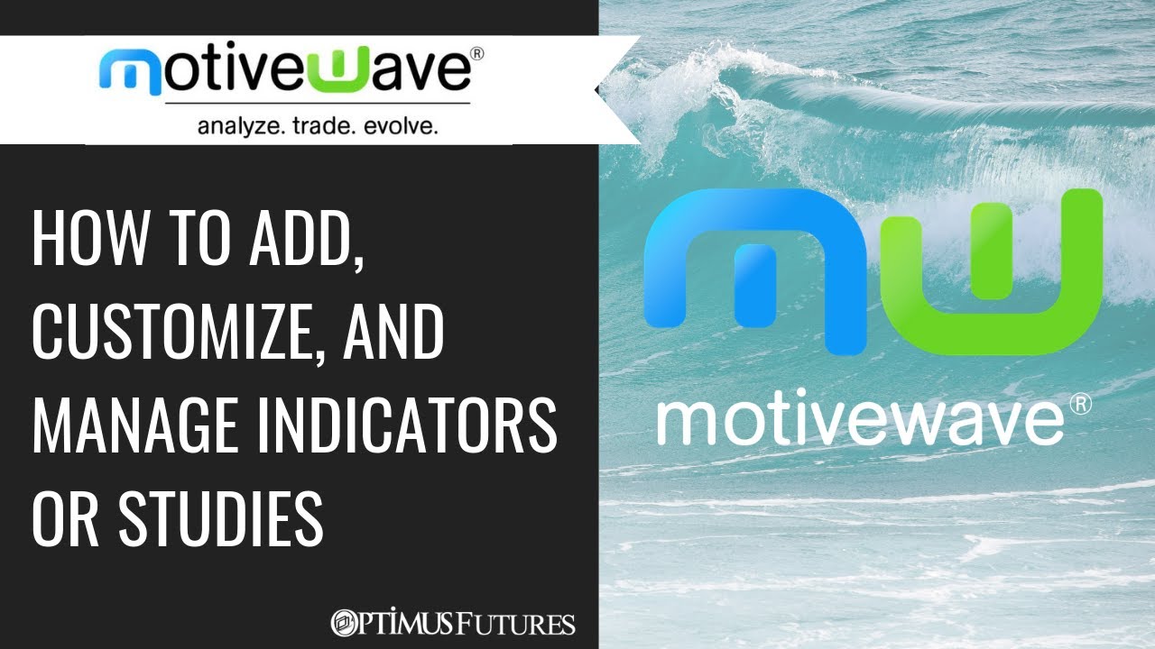 MotiveWave - How to add, Customize, and Manage Indicators or Studies
