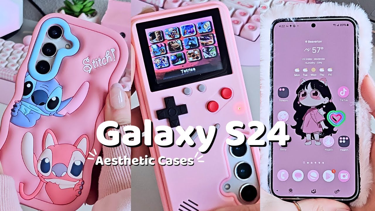 ✨️ Galaxy S24 ✨️ 📱| Aesthetic Cases Unboxing & Customization  🎀📦 (ASMR)