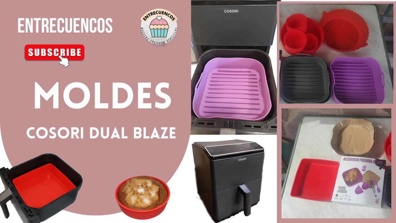 MOLDES COSORI DUAL BLAZE - Moldes Cosori 6.4 L- Accesorios freidora de aire Cosori Dual Blaze 6.4 L