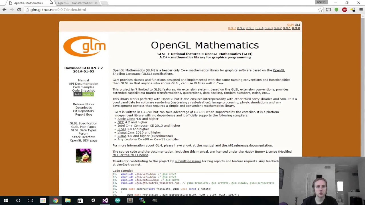 C++/OpenGL/SDL2/VR Games Episode 6: 3D Cameras