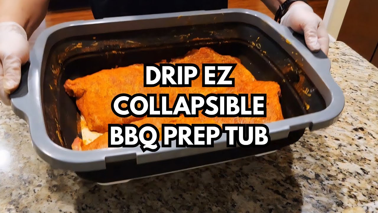 Складная емкость для приготовления и маринования барбекю Drip EZ XL | Обзор