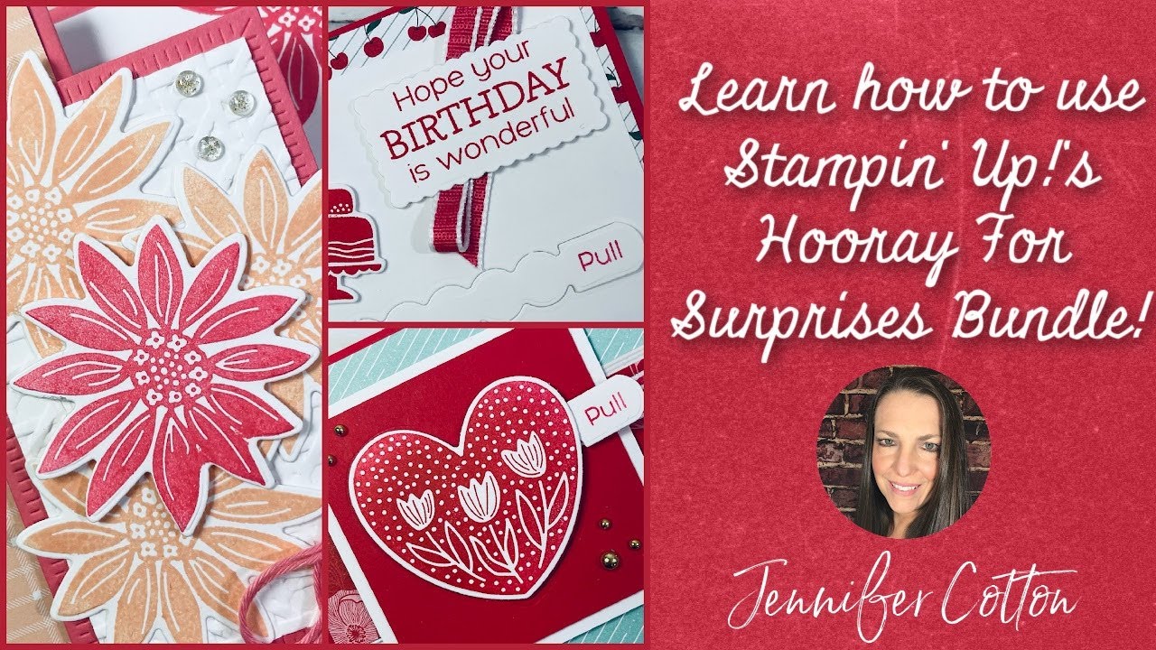 Learn how to use Stampin' Up!'s Hooray for Surprises Bundle!