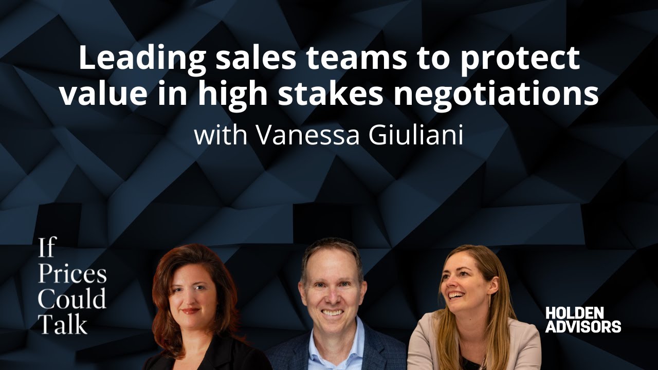 Leading sales teams to protect value in high stakes negotiations