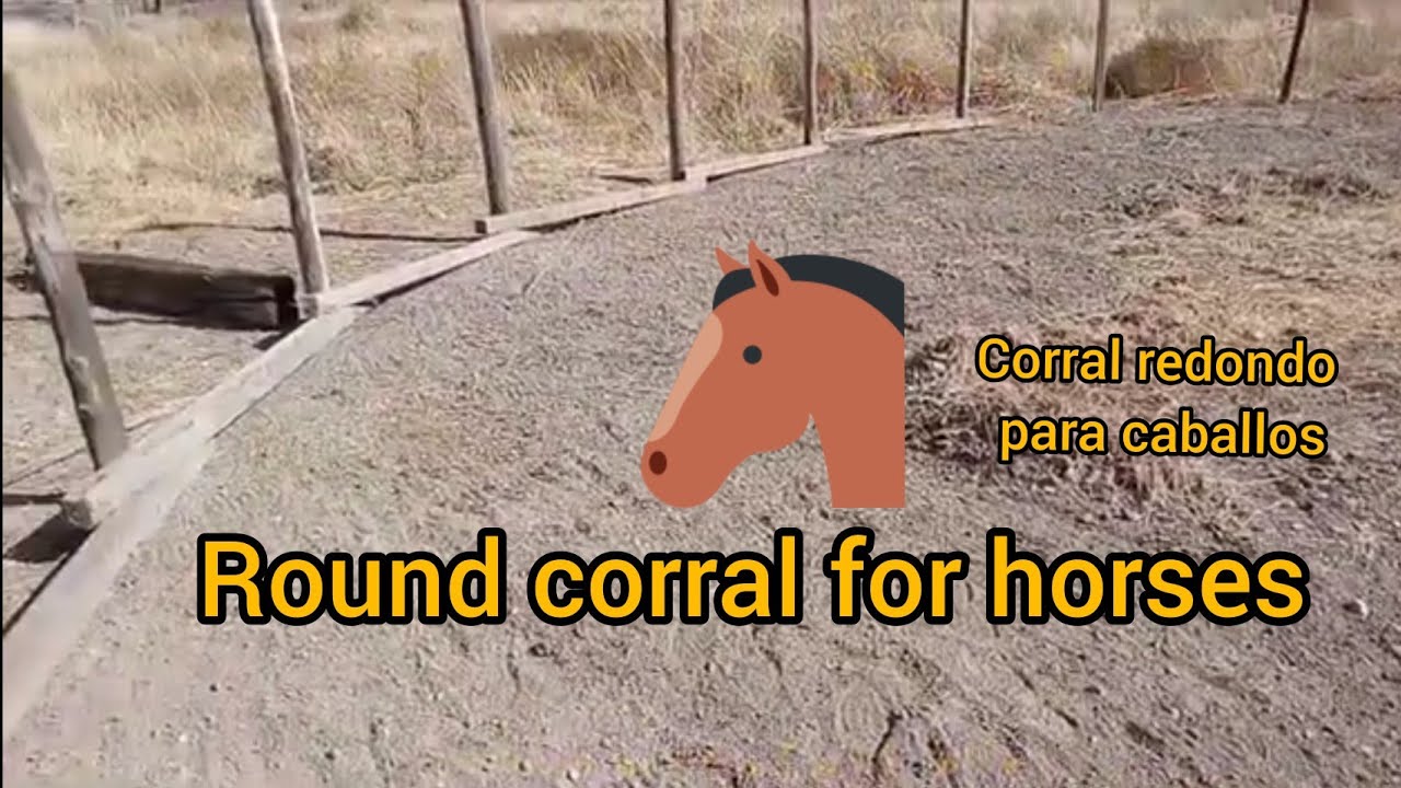 Making a round corral for horses / Haciendo un corral redondo para caballos