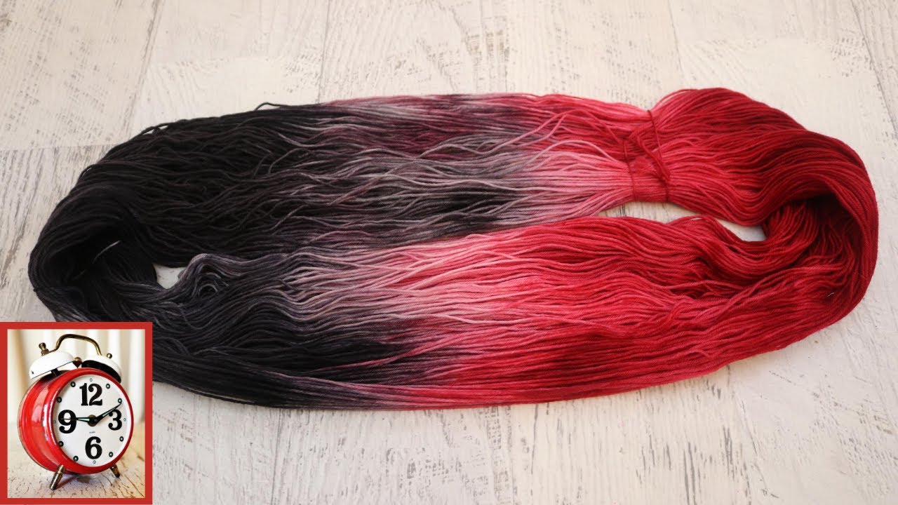 Dyeing Red and Black Yarn (July 2020 #ChemKnitsDyeAlong Bonus Skein)