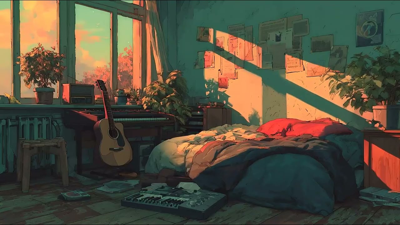Golden Hour Piano Rock | Mellow Evening Reflections