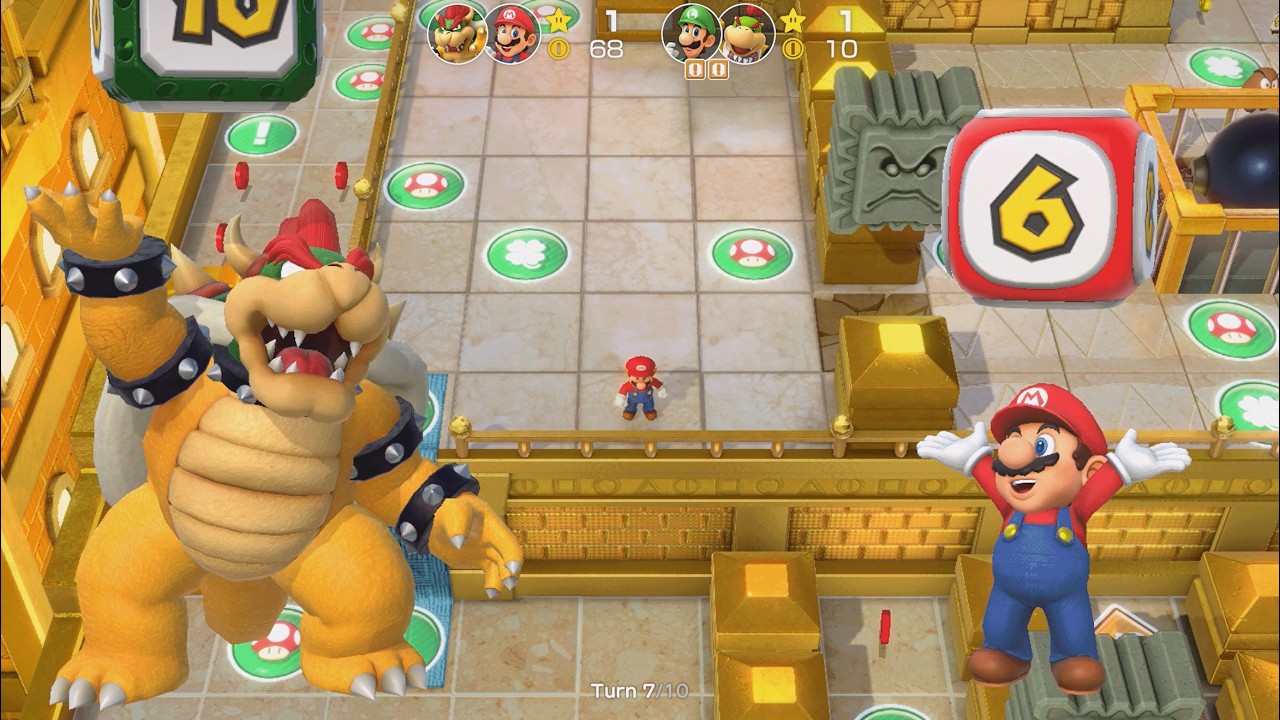 Super Mario Party - Bowser vs Mario vs Luigi vs Bowser Jr. - Tantalizing Tower Toys