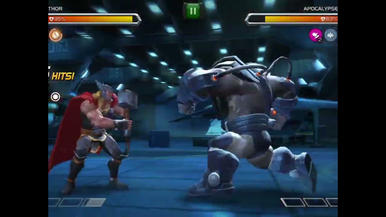 Thor vs Apocalypse amazing fight ☠️☠️ #gaming #marvel 