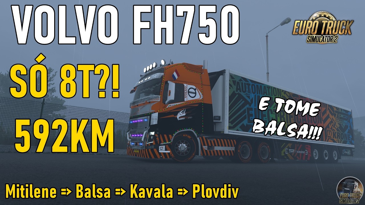 Pouca Carga, Rota Gigante! ETS2 com Volvo FH750 🚛