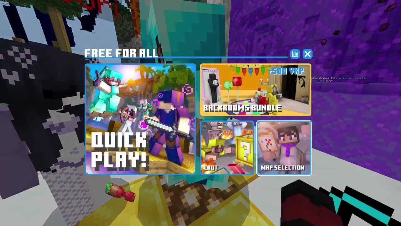 Cubecraft FFA Gameplay with Fans :D