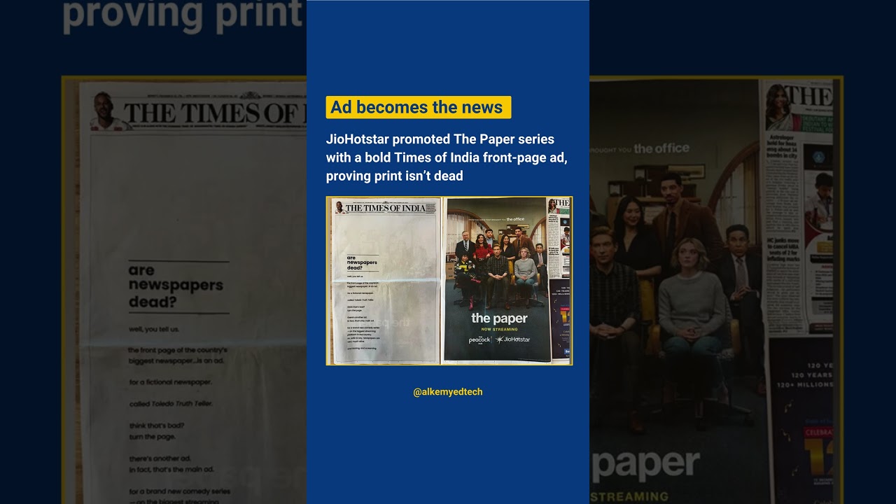 Print Is Not Dead! JioHotstar&rsquo;s Bold Marketing Move | #alkemyedtech