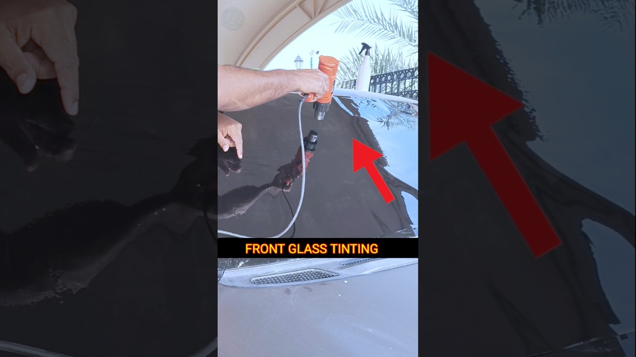 Perfect Front Glass Tinting 😍 | No Bubble Finish 🔥 