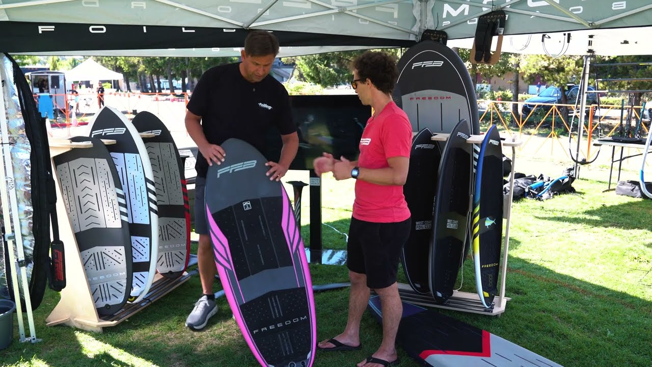 Freedom Foil Boards 2023 range at the AWSI 2022 // Foiling Magazine