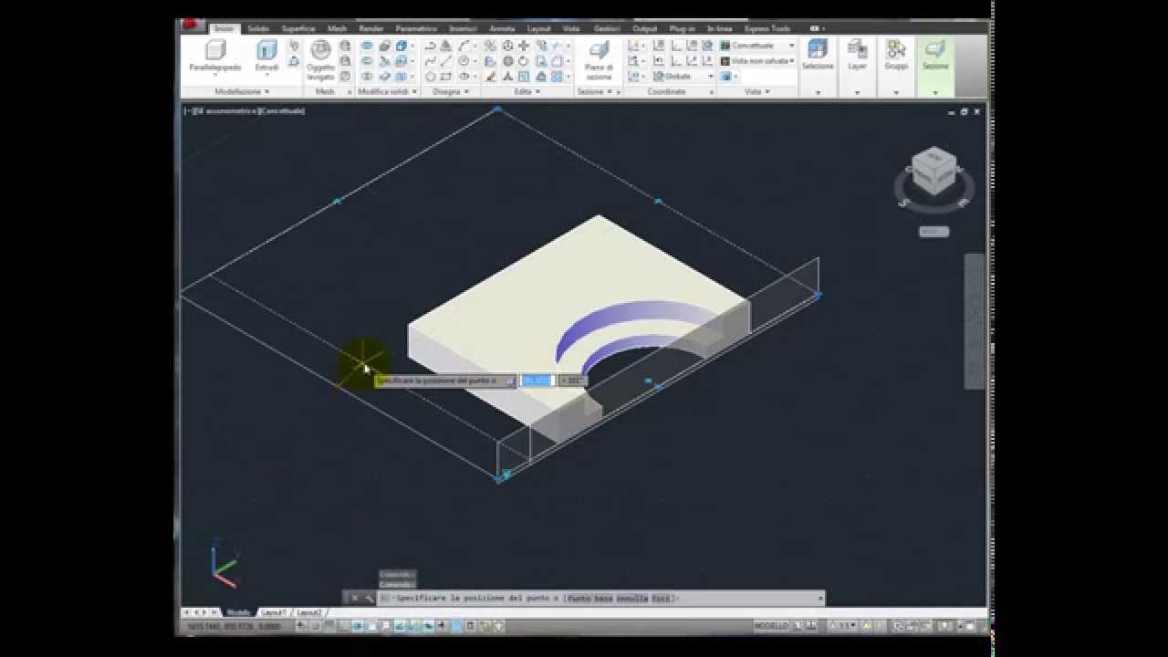 Come ricavare le Sezioni da oggetti 3D - Piani di sezione - AutoCAD