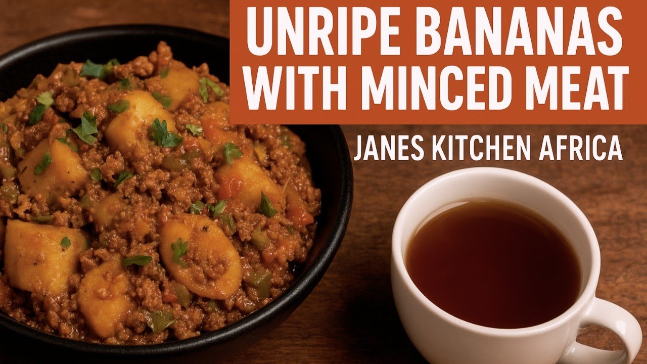 How to Cook Unripe Bananas with Minced Meat | Step by Step