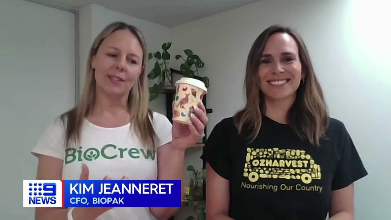 Interview with BioPak's CFO Kim & OzHarvest's Head of Impact Hally about OzHarvest's Christmas Cups