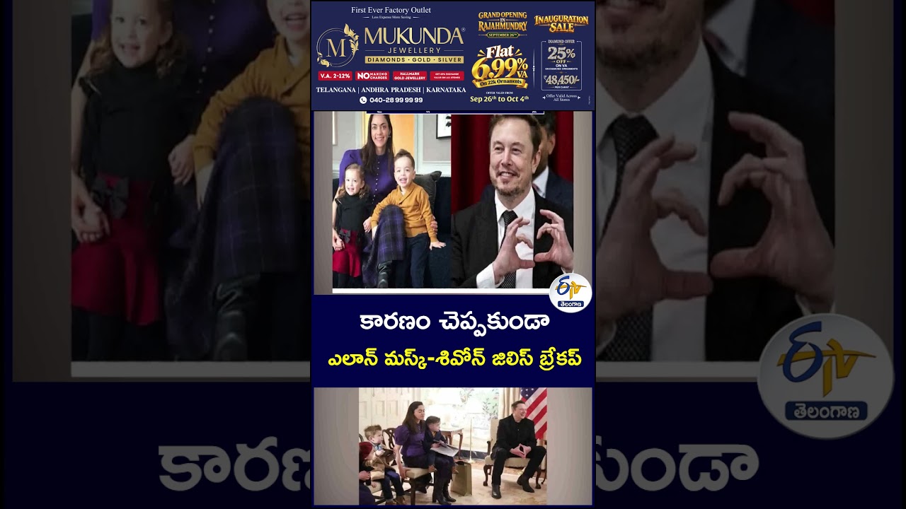 కారణం చెప్పకుండా ఎలాన్ మస్క్ శివోన్ జిలిస్ బ్రేకప్  #ElonMusk #ShivonZilis #Breakup
