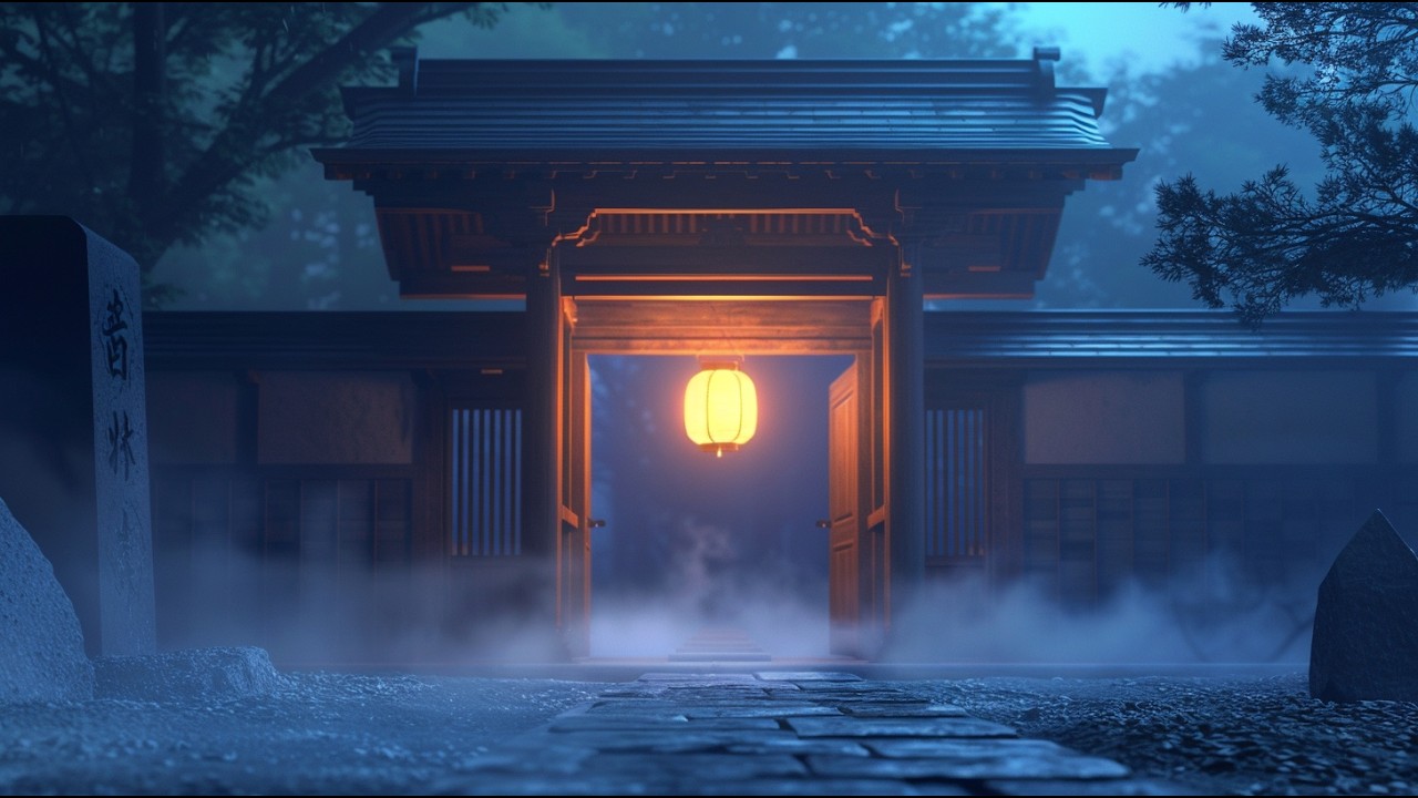 Japanese Zen Night Ambience – Deep Stress Relief Music for Sleep & Reset