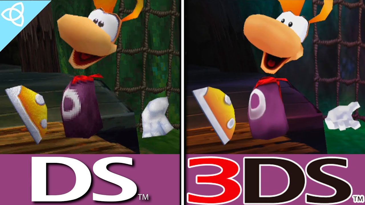 Rayman DS vs. Rayman 3D (Rayman 2 DS vs. 3DS) | Side by Side