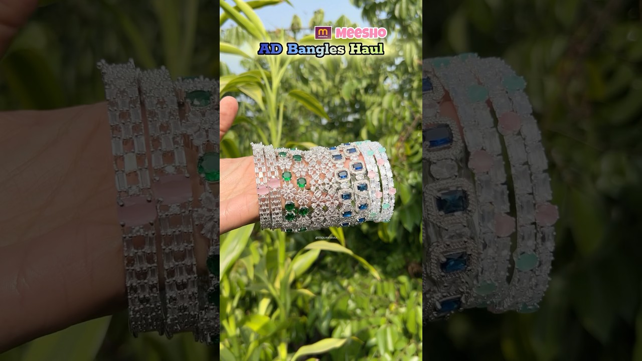 Meesho AD Bangles Haul #meesho #meeshohaul #unboxing #shorts #bangles #adjewellery
