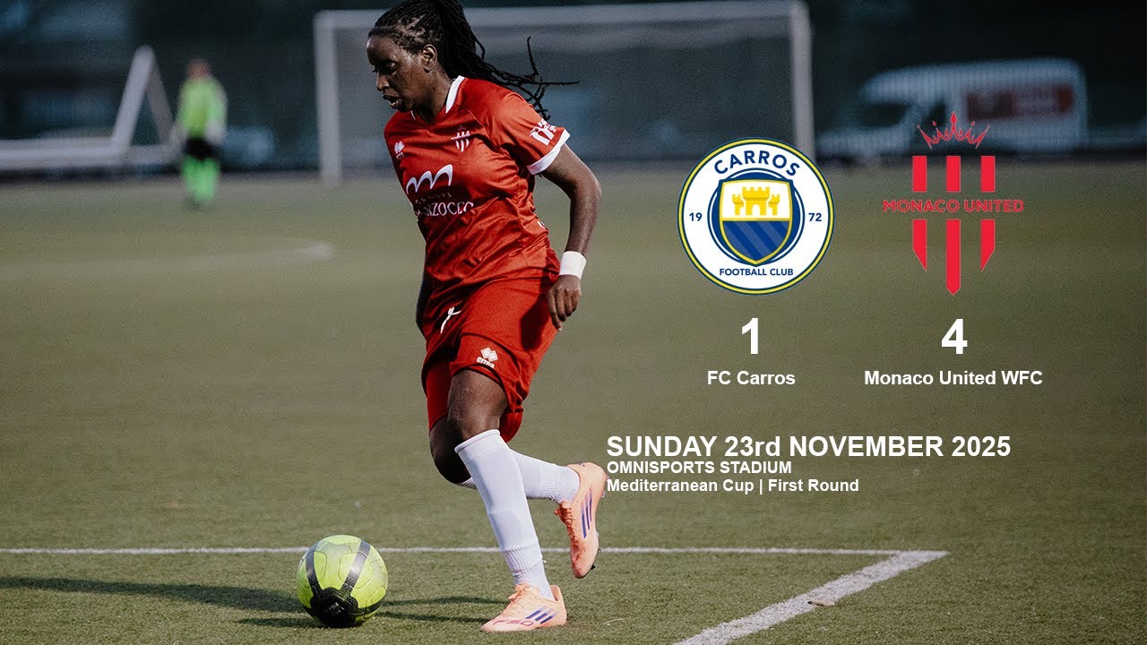 Highlights | FC Carros vs Monaco United WFC | 23 Nov 2025 | Mediterranean Cup | First Round