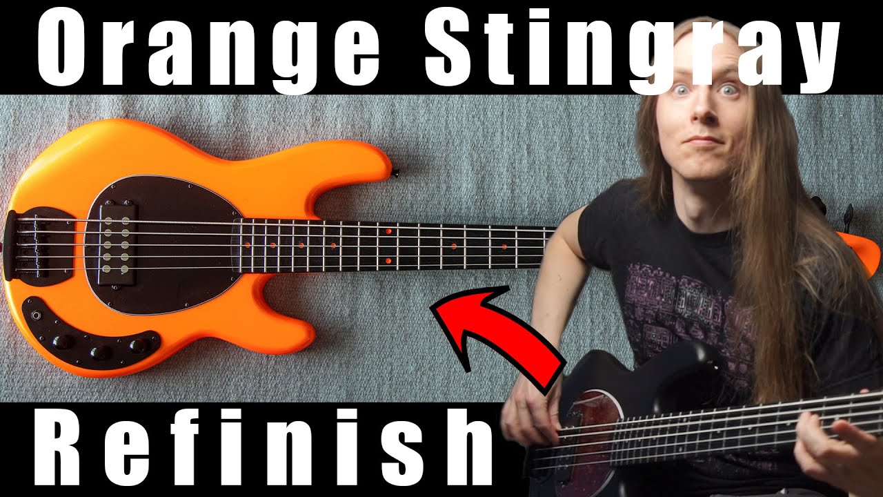 DIY Bass Refinish | Orange Harley Benton Stingray