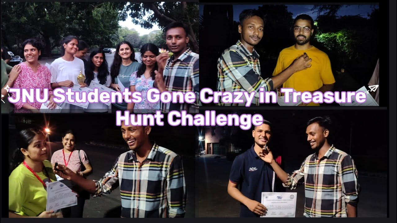 🎯 "JNU Treasure Hunt 2025 🔥 | JNU Students Gone Crazy in Treasure Hunt Challenge!