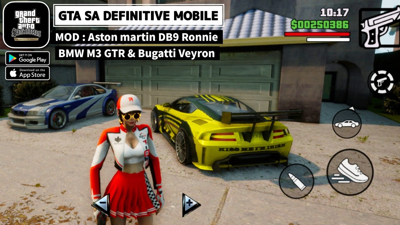 NEW MOD‼️ASTON MARTIN DB9, BMW M3 GTR & Bugatti Veyron - GTA SA Definitive Mobile (Android/iOS) 
