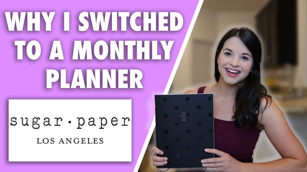 I SWITCHED TO A MONTHLY PLANNER 🤭 // Sugar Paper Planner 2021 Flip Through And Review