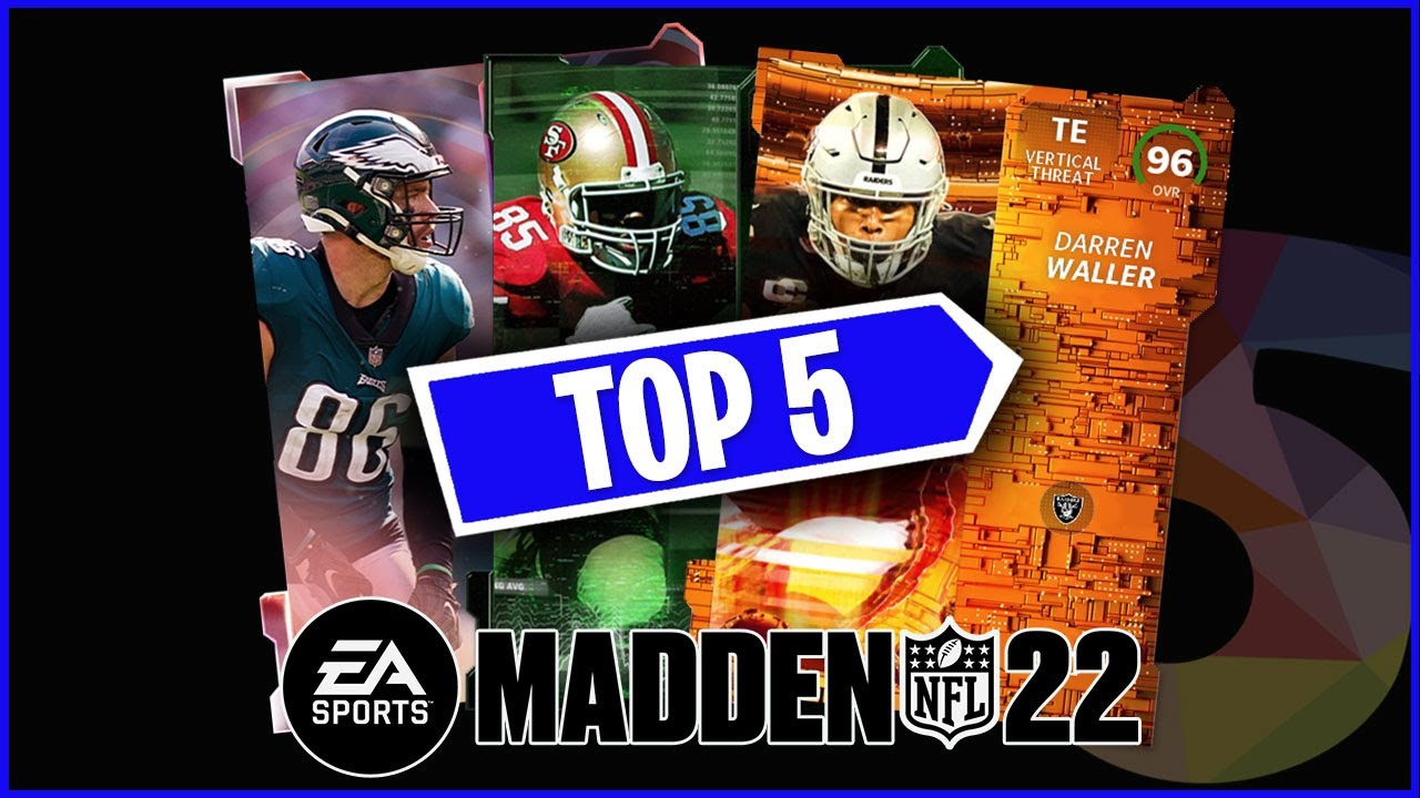 RANKING The Top 5 TIGHT ENDS In Madden 22 Ultimate Team [February]