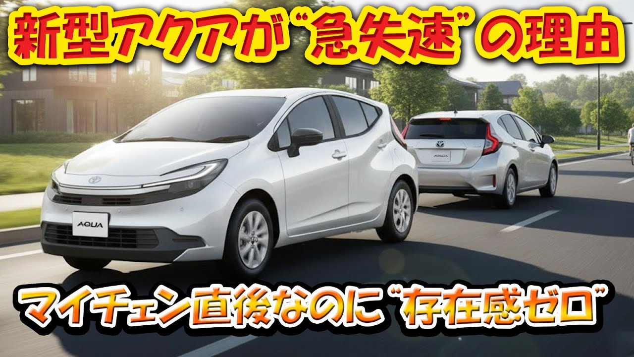 【新型アクアが“急失速”の理由 - マイチェン直後なのに“存在感ゼロ”】生産遅延とヤリスHVの“共食い”で、復活どころか“敗北宣言”状態に!?