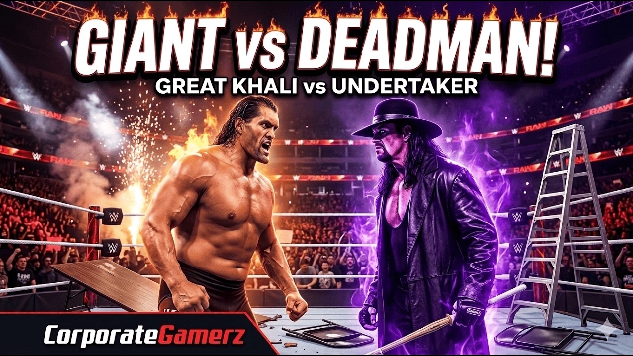 Undertaker vs Great Khali – Monster Clash! | WWE 2K25 | CorporateGamerz