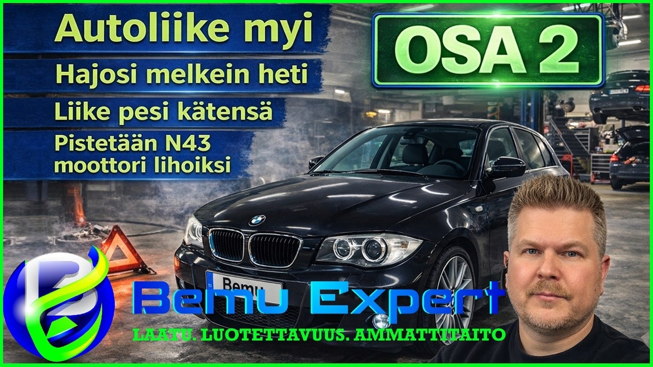BMW 120i N43 moottorivaurio OSA 2. (Katsothan ensin osan 1)