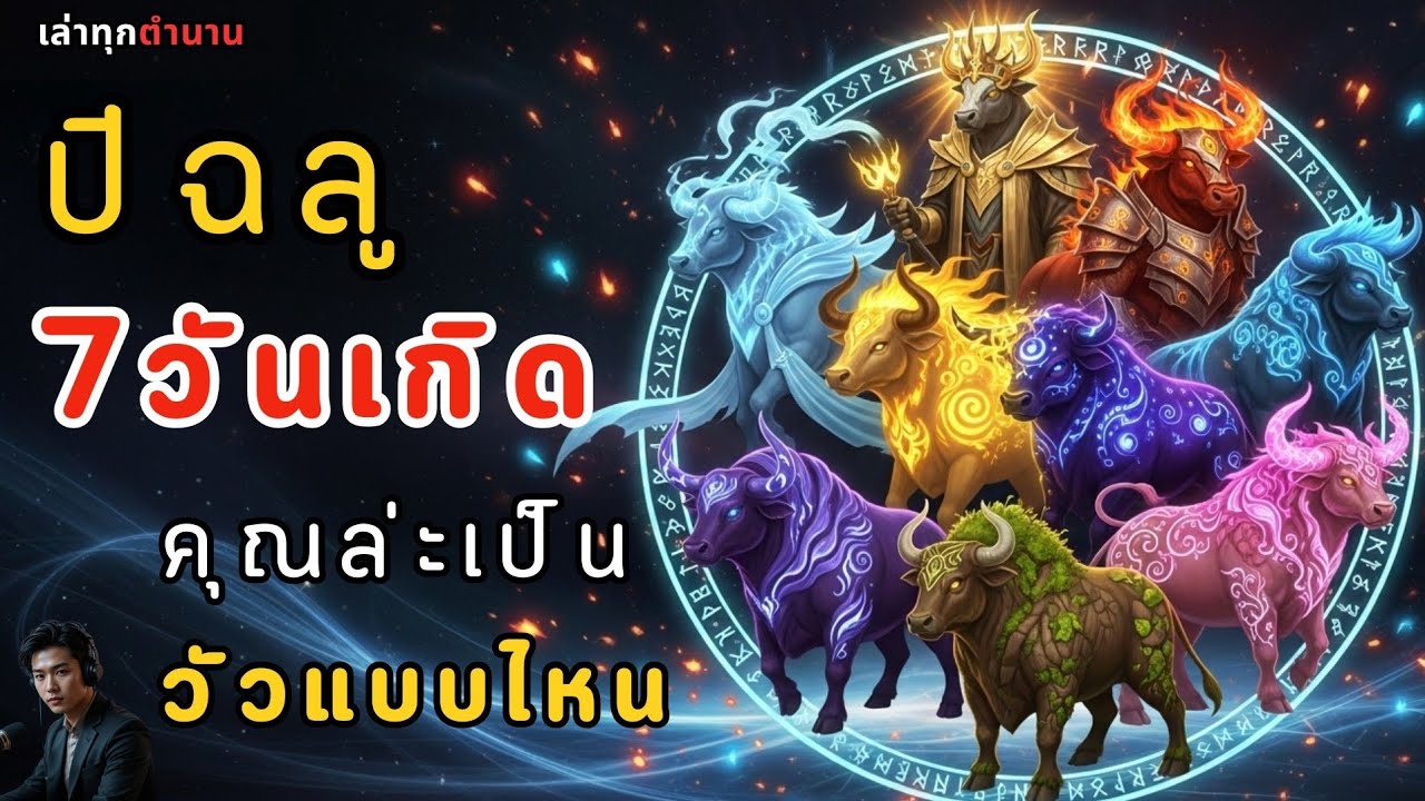 [12 นักษัตร] ปีฉลู 7 วันเกิด: วัว 7 วัน 7 โชค: เผยพลังฉลูตามวันเกิด | ปีวัวของคุณ... คือวัวแบบไหน?
