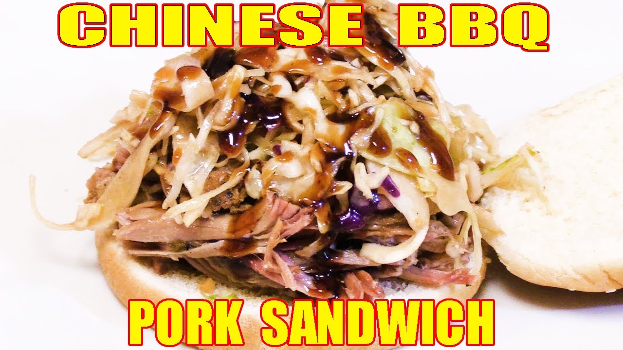 Chinese BBQ Pork Sandwich with Asian Cole Slaw - The Wolfe Pit