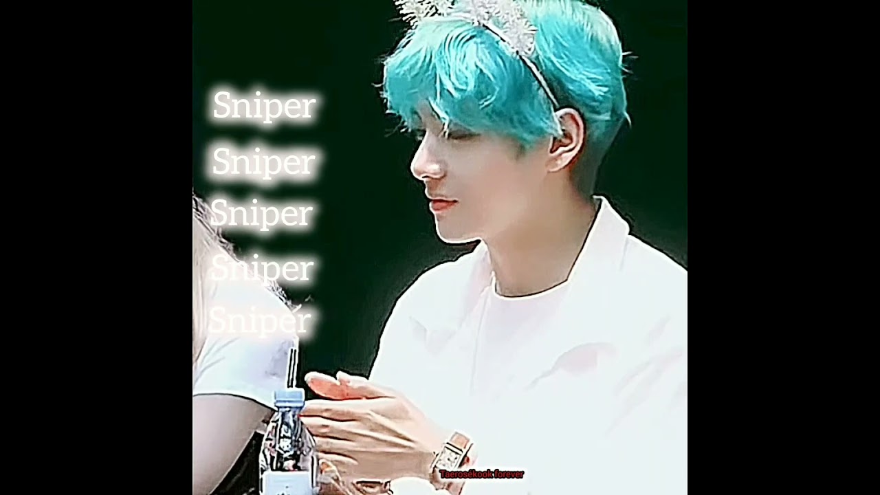 Taehyung x Ros&eacute; ~Sniper and wifey~ ❤️ #taehyung #taerose #bts #blackpink #rose #ros&eacute; #vrose #vrosie