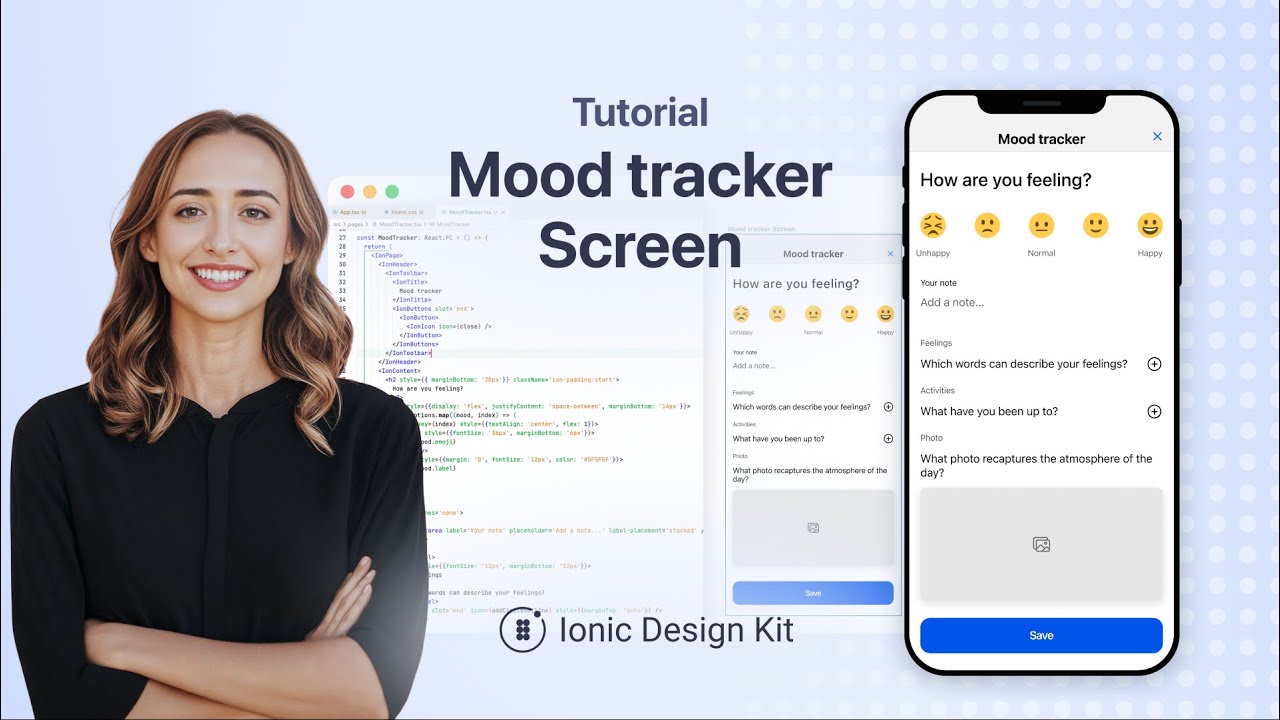 How to Create a Mood Tracker Screen | Ionic Design Kit