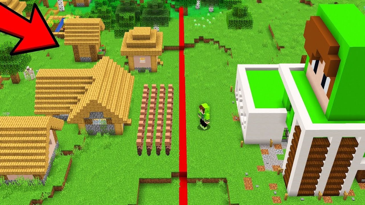 ¡Los ALDEANOS DIVIDIERON NUESTRA ALDEA por la MITAD!