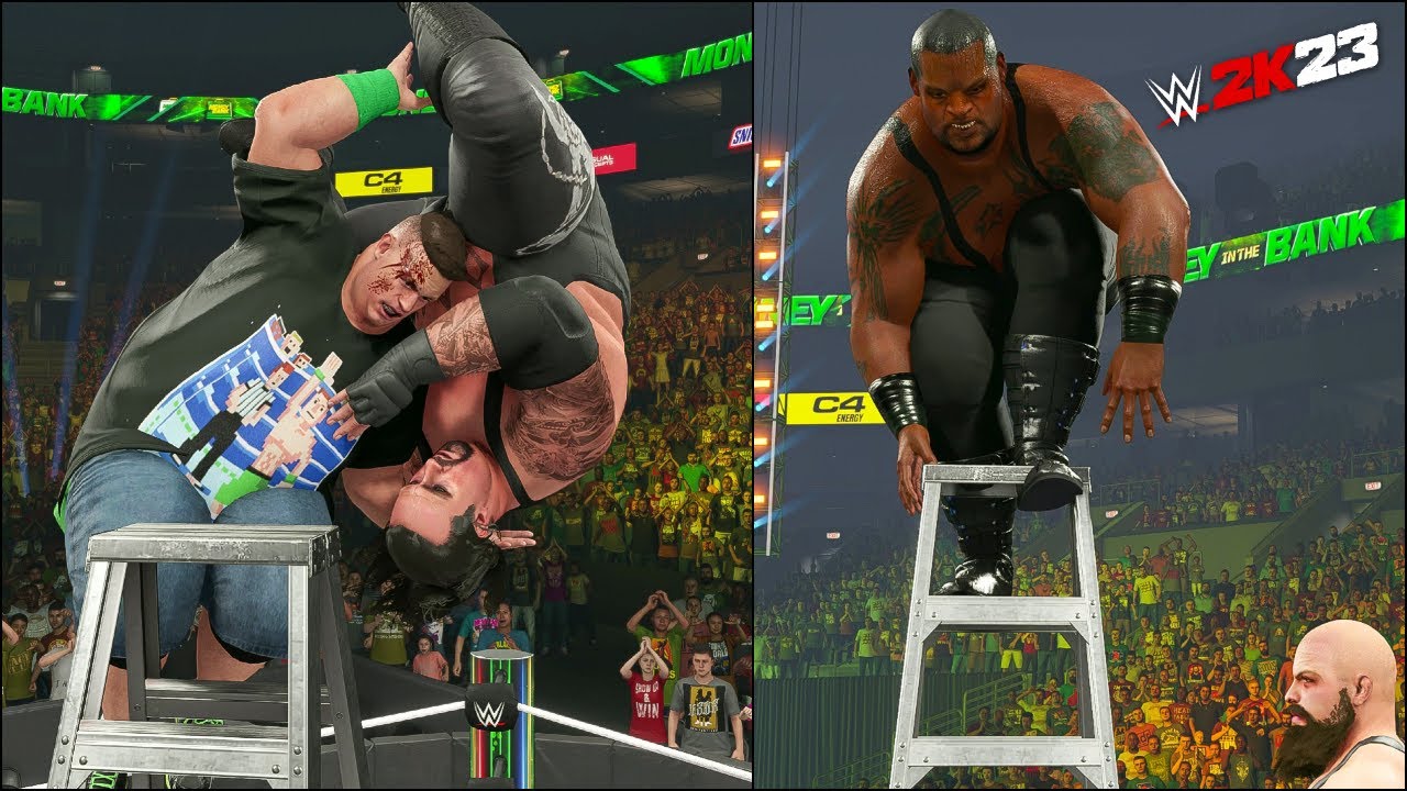 Battle Of Super Heavyweights in Ladder Match in WWE 2K23