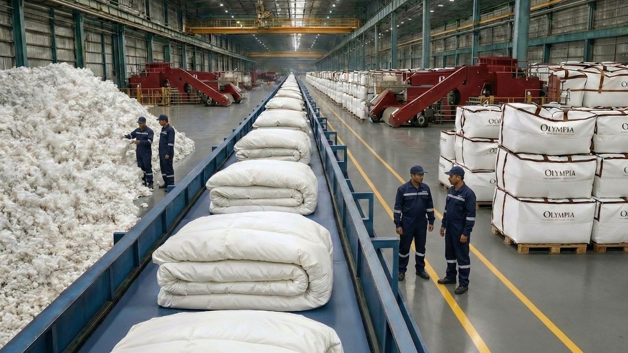 HOW BILLIONS OF BLANKETS ARE PRODUCED EVERY YEAR — INSIDE THE MANUFACTURING PROCESS IN...