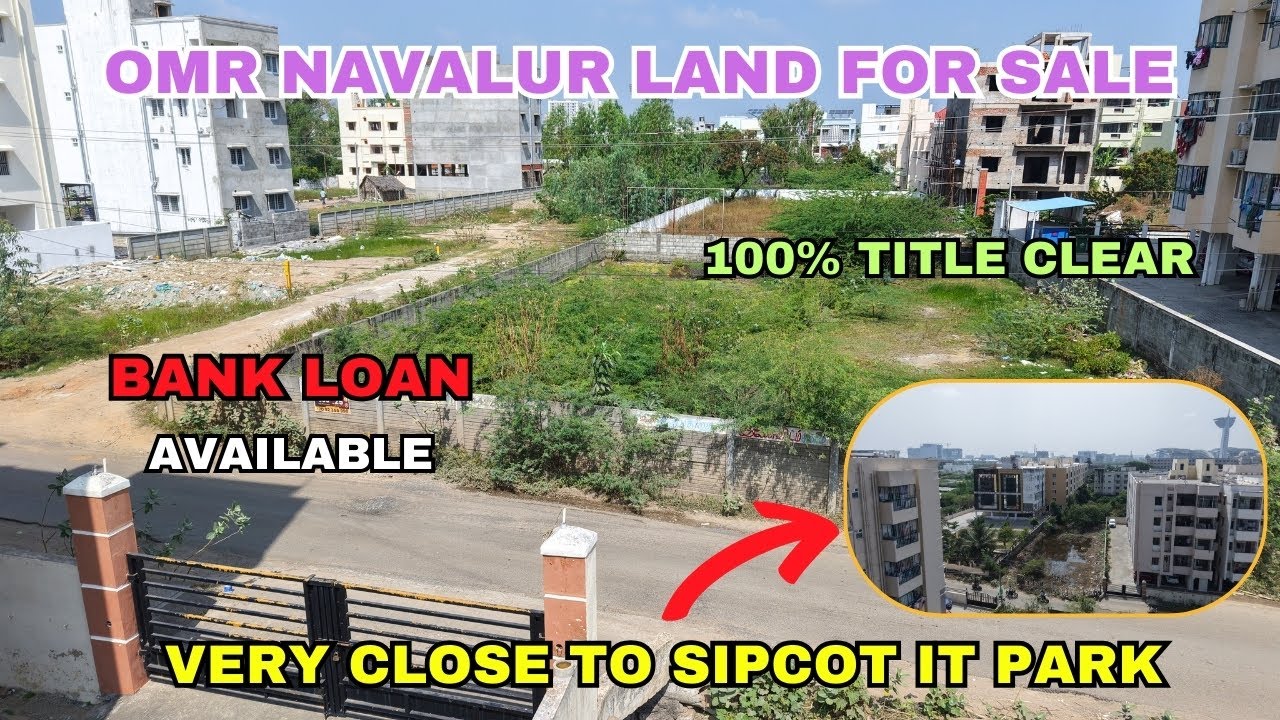Best Investment Land For Sale In OMR Navalur | just 1 Km From Navalur Bus Stop #land #plot #omr