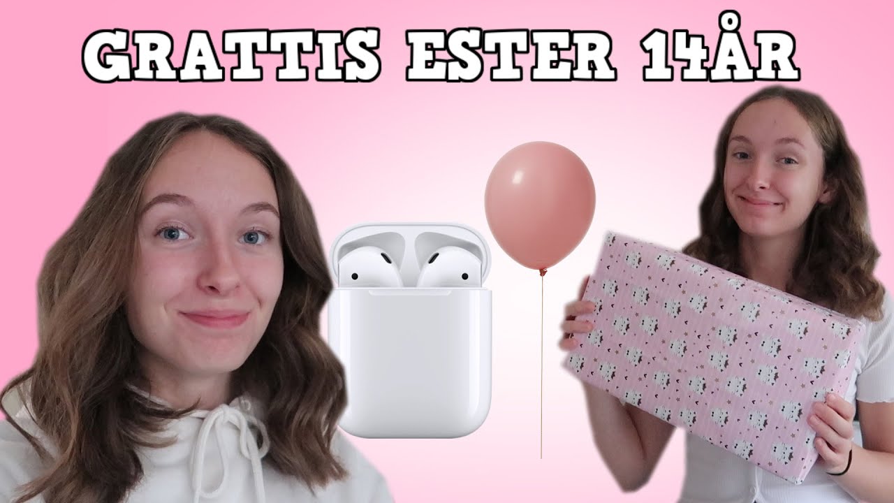 K&ouml;per f&ouml;delsedagspresent till Ester!