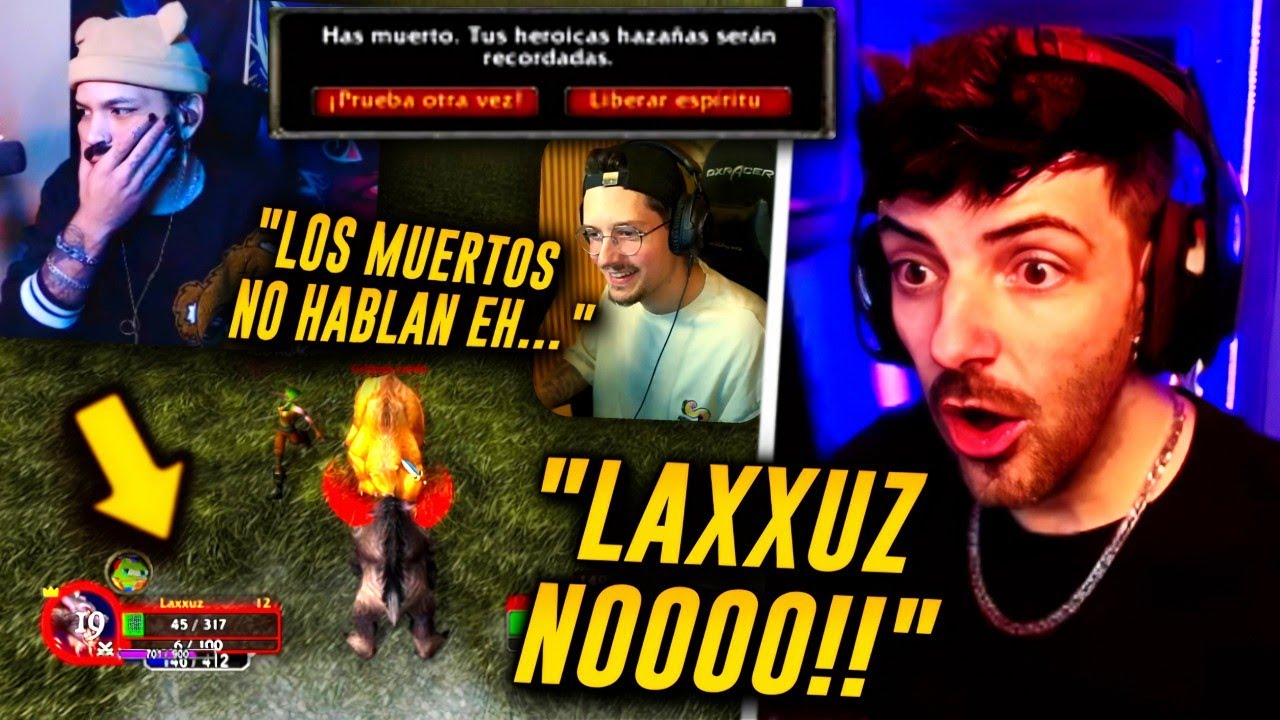 LAXXUZ es el PRIMERO en M0RIR del GRUPO de NEXXUZ y los ARKEANOS en el EVENTO de WOW HARDCORE 💀