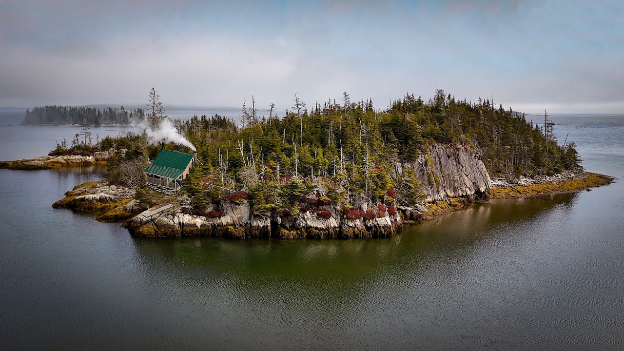 Overnight in Sheltered Island Cabin on the Ocean