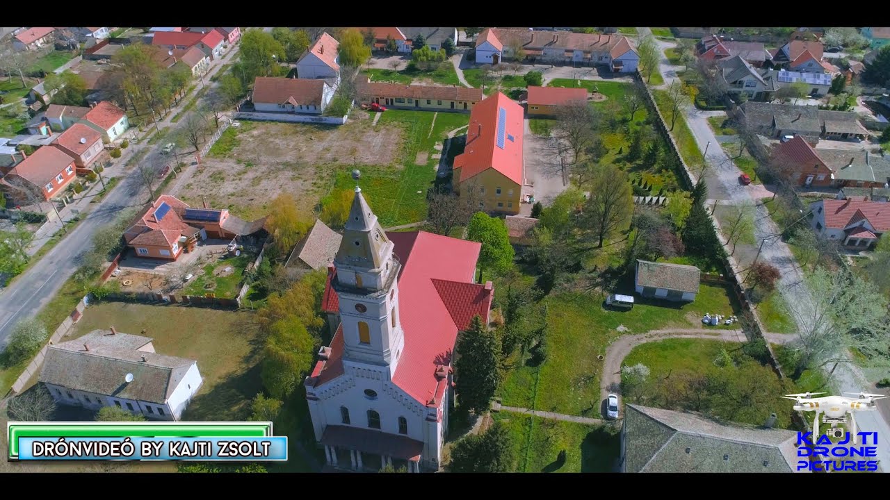 Makó Szent László És Római Katolikus Templom, Hagymatikum, Zsidó Temető,  4K Kajti Drón videó