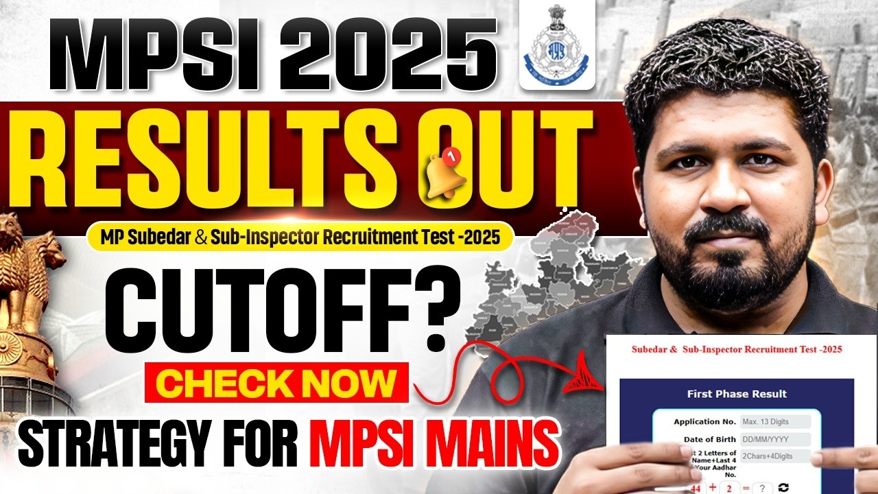 MPSI Pre Result 2025 OUT | MPSI Mains Strategy | MPSI Mains ki Taiyari Kaise Kare? | MPESB MP Police