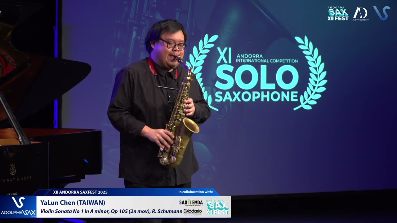 YaLun Chen (Taiwan) plays Violin Sonata No1 in A minor, Op 105 (2n mov) by R. Schumann