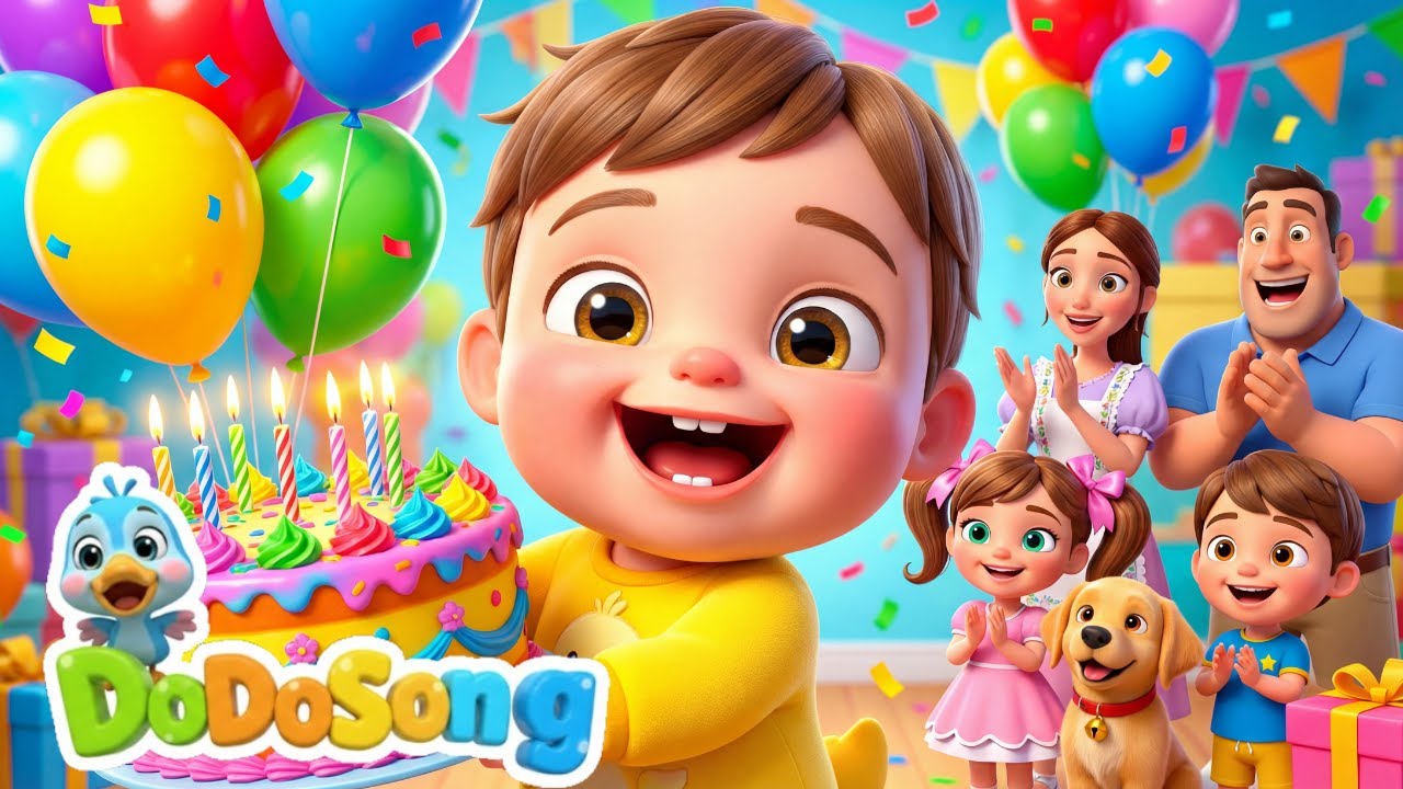 Happy Birthday Tommy 🎂 | Baby Birthday Song with Family & Friends | DodoSong Nursery Rhymes